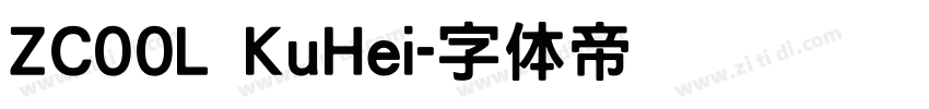 ZC00L KuHei字体转换